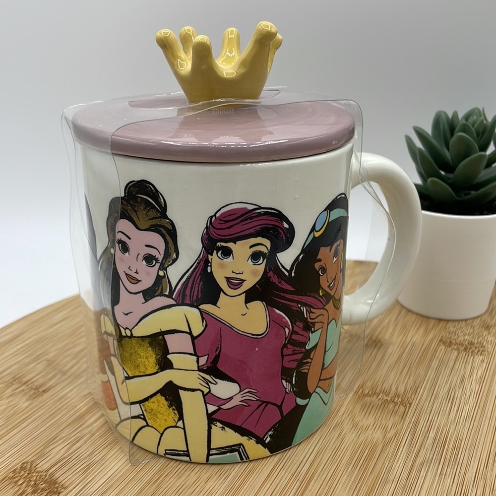 Disney 6 Princess Ceramic Mug with Crown Lid; 18 oz - Picture 6 of 10